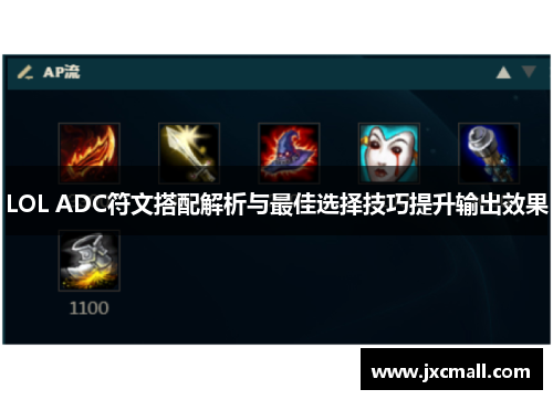 LOL ADC符文搭配解析与最佳选择技巧提升输出效果 LOL ADC符文搭配解析与最佳选择技巧提升输出效果