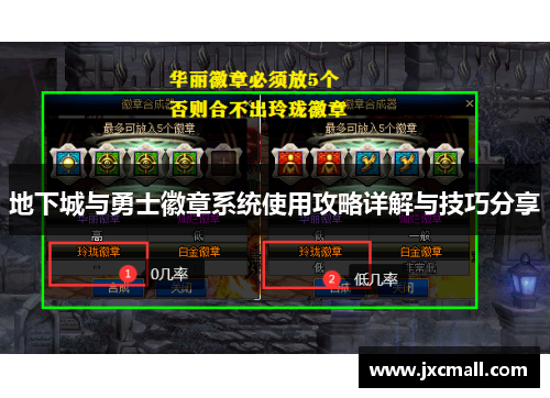 地下城与勇士徽章系统使用攻略详解与技巧分享